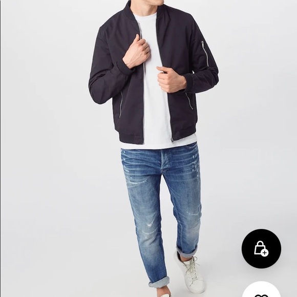 Jack and Jones Black Bomber jacket - Picture 3 of 6